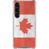 Canada Flag Distressed Galaxy S23 Clear Case